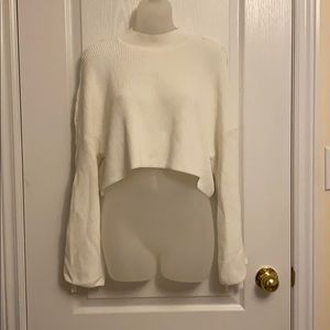Wilfred Ribbon Sleeve Crop Sweater
